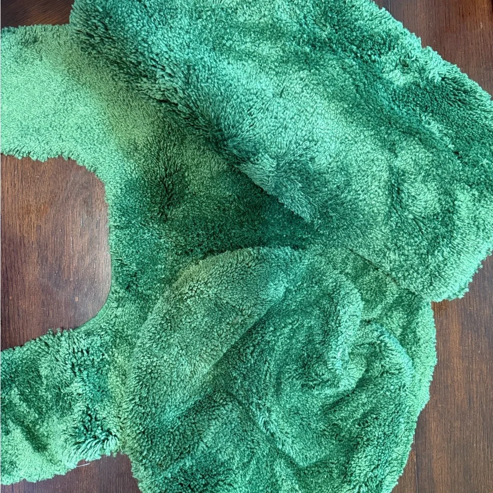 Green Bath Mat Set